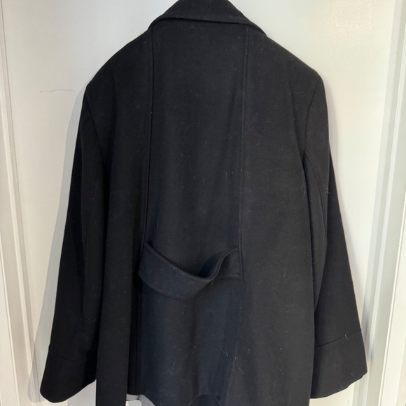 Calvin Klein Wool Blend Plus Coat - 3X - Black - Picture 2 of 6